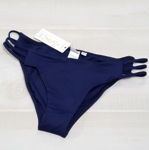 LSpace Women Navy Full Cut Bikini Bottom - Sz M